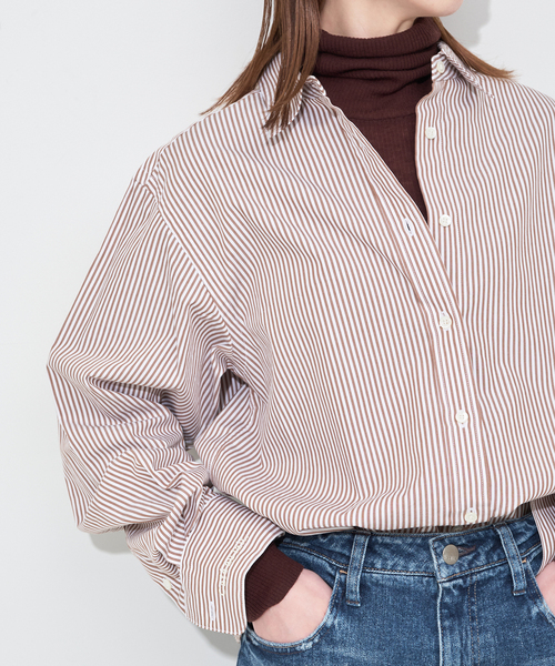 SLOBE IENA（スローブイエナ）の「《WEB限定/追加2》HAPPYCOLOR SHIRT（シャツ/ブラウス・レディース・ブラウン/サックスブルー・FREE）」の20枚目の写真