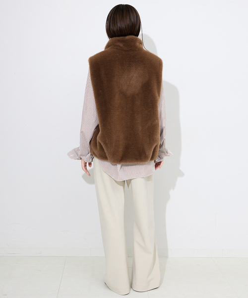 SLOBE IENA（スローブイエナ）の「《WEB限定/追加2》HAPPYCOLOR SHIRT（シャツ/ブラウス・レディース・ブラウン/サックスブルー・FREE）」の22枚目の写真