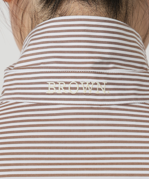 SLOBE IENA（スローブイエナ）の「《WEB限定/追加2》HAPPYCOLOR SHIRT（シャツ/ブラウス・レディース・ブラウン/サックスブルー・FREE）」の7枚目の写真