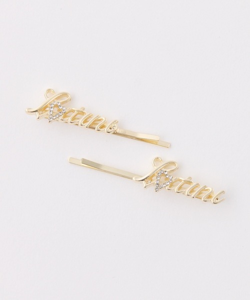 one after another NICE CLAUP（ワンアフターアナザーナイスクラップ）の「【Latini】ロゴヘアピン（ヘアピン・レディース・シルバー/ゴールド・FREE）」の2枚目の写真