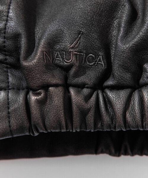 FREAK'S STORE(フリークスストア)の「NAUTICA/ノーティカ フェード レザレットジップブルゾン(ブルゾン・レディース・ブラウン/ブラック・フリ-)」の12枚目の写真
