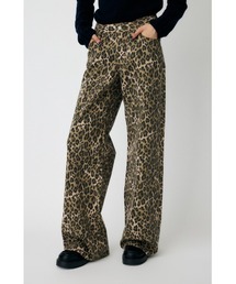 MOUSSY | LEO PRNTED WIDE STRAIGHT(デニムパンツ)