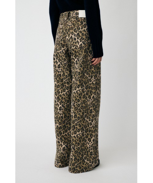 MOUSSY（マウジー）の「LEO PRNTED WIDE STRAIGHT（デニムパンツ・レディース・ブラウン・0/1/2）」の8枚目の写真