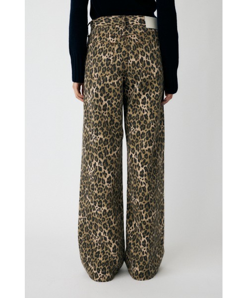 MOUSSY（マウジー）の「LEO PRNTED WIDE STRAIGHT（デニムパンツ・レディース・ブラウン・0/1/2）」の9枚目の写真