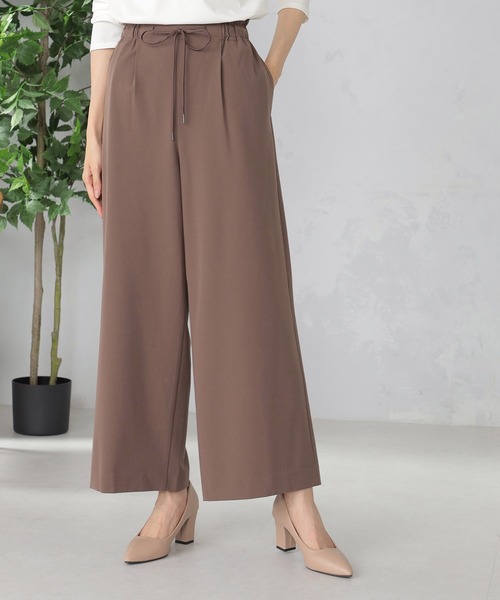 GALLORIA（ギャローリア）の「ドロストワイドパンツ（その他パンツ・レディース・ブラック/モカ/グレー・M/S/LL/L）」の3枚目の写真