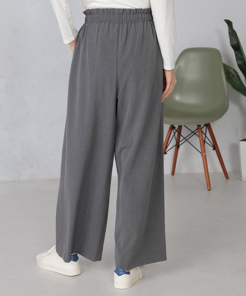 GALLORIA（ギャローリア）の「ドロストワイドパンツ（その他パンツ・レディース・ブラック/モカ/グレー・M/S/LL/L）」の8枚目の写真