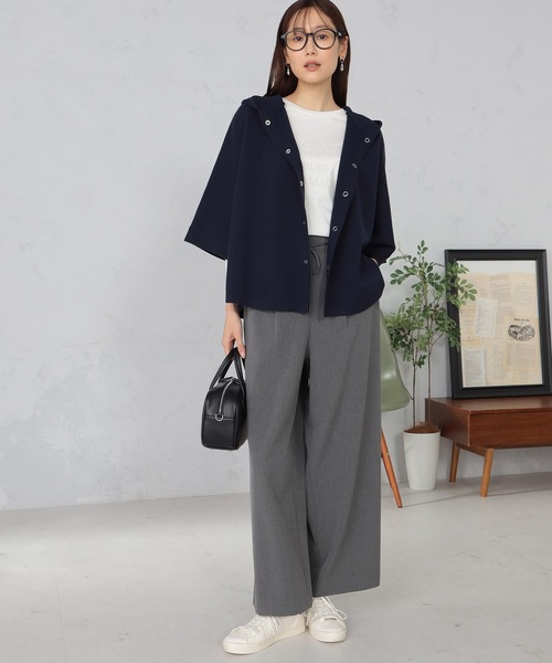 GALLORIA（ギャローリア）の「ドロストワイドパンツ（その他パンツ・レディース・ブラック/モカ/グレー・M/S/LL/L）」の11枚目の写真