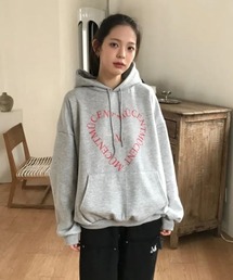 MUCENT（ムセント）の「◇MUCENT◇ブランド直輸入正規品 MUCENT ハートレタリングフードTシャツ MUCENT HEART LETTERING HOOD T（パーカー）」