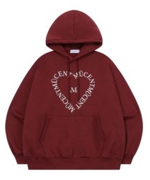 MUCENT | 【MUCENT】ブランド直輸入正規品/MUCENT ハートレタリングフードTシャツ MUCENT HEART LETTERING HOOD T(パーカー)
