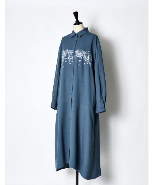 Landscape Embroidery Dress / ランドスケープエンブロイダリードレス