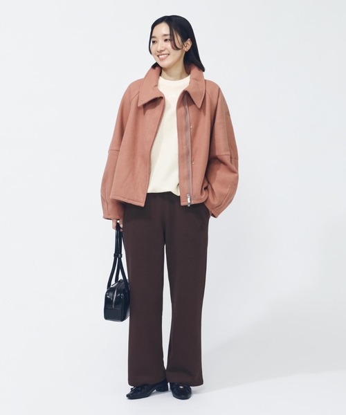 adidas(アディダス)の「【別注】アディダス adidas ラックスフロー オールデイズ ルーズフィット ウール風のウーブンジャケット 限定コラボ(ブルゾン・レディース・ダークグレー/ピンク・L/XL/S/M)」の8枚目の写真