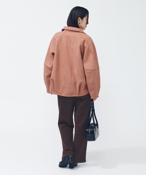 adidas(アディダス)の「【別注】アディダス adidas ラックスフロー オールデイズ ルーズフィット ウール風のウーブンジャケット 限定コラボ(ブルゾン・レディース・ダークグレー/ピンク・L/XL/S/M)」の10枚目の写真