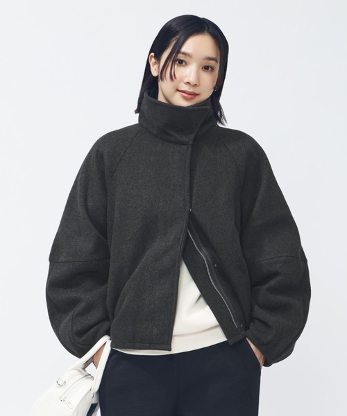 adidas(アディダス)の「【別注】アディダス adidas ラックスフロー オールデイズ ルーズフィット ウール風のウーブンジャケット 限定コラボ(ブルゾン・レディース・ダークグレー/ピンク・L/XL/S/M)」の11枚目の写真