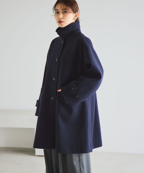 studio CLIP（スタディオクリップ）の「ステンカラーコート（その他アウター・レディース・グレー/ネイビー/ダークブラウン・FREE）」の3枚目の写真