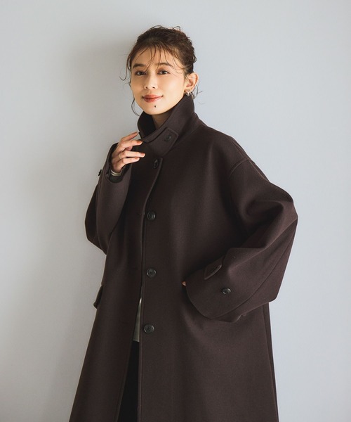 studio CLIP（スタディオクリップ）の「ステンカラーコート（その他アウター・レディース・グレー/ネイビー/ダークブラウン・FREE）」の4枚目の写真