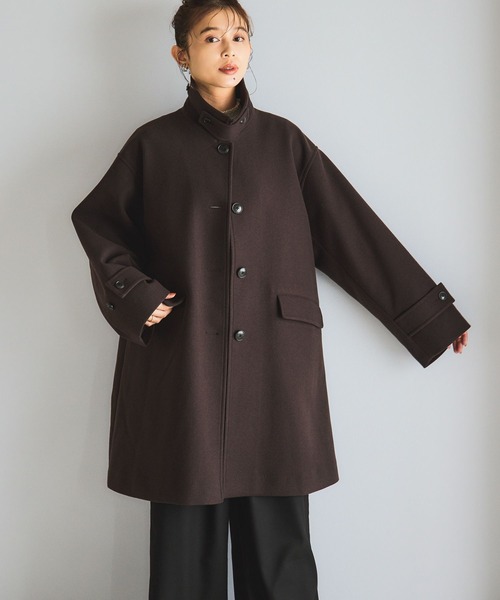 studio CLIP（スタディオクリップ）の「ステンカラーコート（その他アウター・レディース・グレー/ネイビー/ダークブラウン・FREE）」の6枚目の写真