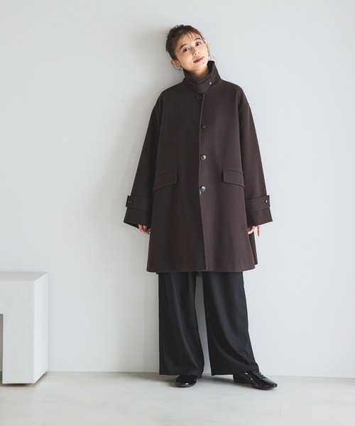 studio CLIP（スタディオクリップ）の「ステンカラーコート（その他アウター・レディース・グレー/ネイビー/ダークブラウン・FREE）」の8枚目の写真