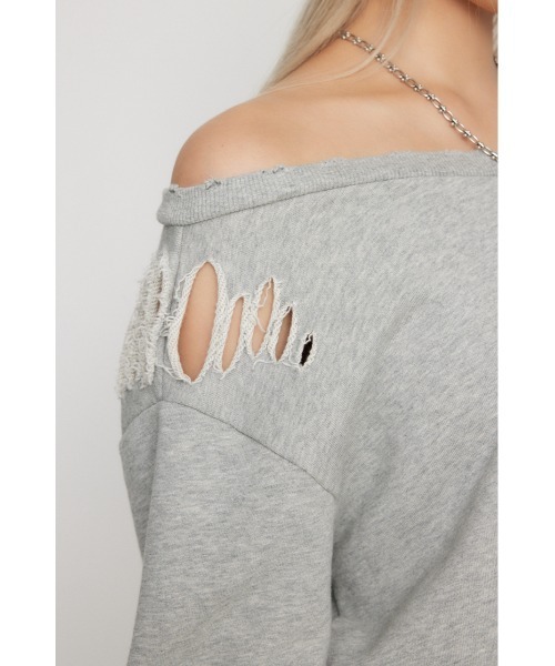 LAGUA GEM（ラグアジェム）の「CRASH POINT スウェットワンピース（ワンピース・レディース・杢グレー/ブラック/カーキ・SMALL/MEDIUM）」の12枚目の写真