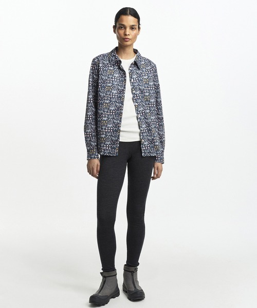 AIGLE(エーグル)の「【LIBERTY】 ロングスリーブシャツ(シャツ/ブラウス・レディース・モスグリーン/ネイビー・38/40/36)」の4枚目の写真