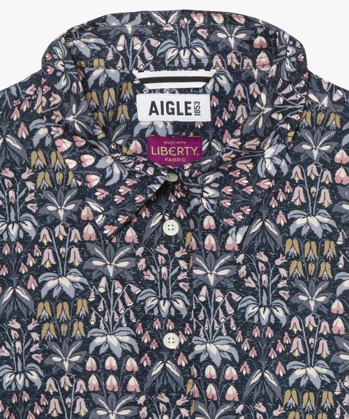 AIGLE(エーグル)の「【LIBERTY】 ロングスリーブシャツ(シャツ/ブラウス・レディース・モスグリーン/ネイビー・38/40/36)」の11枚目の写真