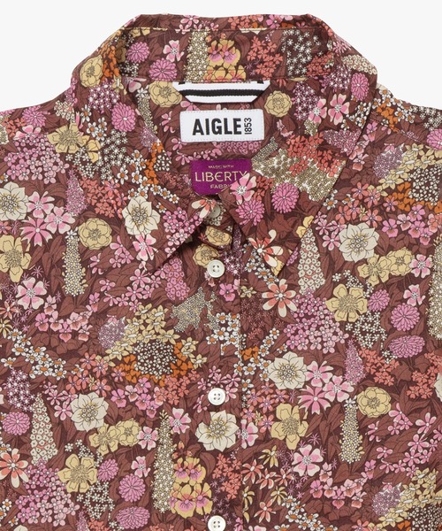 AIGLE(エーグル)の「【LIBERTY】 ロングスリーブシャツ(シャツ/ブラウス・レディース・モスグリーン/ネイビー・38/40/36)」の21枚目の写真