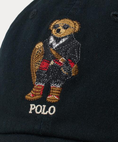 POLO RALPH LAUREN（ポロ ラルフ ローレン）の「Polo ベア ツイル ボール キャップ（キャップ・メンズ・ブラック系1・ONE）」の4枚目の写真