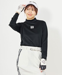 ジーフォア ゴルフウェアレディース 長袖カットソー Tシャツ ハイネック 新品 ゴルフウェア レディース ゴルフ モックネック ポロシャツ