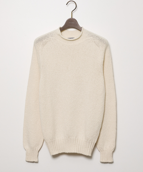 ★新品未使用★Drumohr ドルモア ニットポロシャツ スキッパー 黒 50 Drumohr【ドルモア】長袖ニットポロシャツのご紹介です