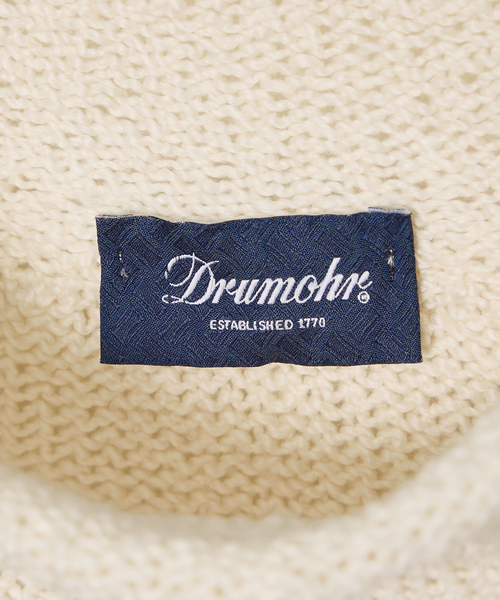 DRUMOHR(ドルモア)の「【DRUMOHR/ドルモア】コットンニット D5C144(ニット/セーター・メンズ・オフホワイト/サックスブルー・46/48/50)」の9枚目の写真