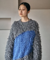 LEPSIM | 3ゲージアシメコンビプルオーバー　600550(ニット/セーター)