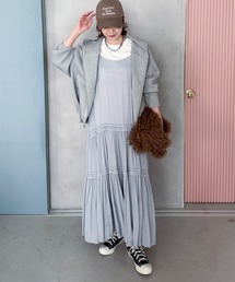 Doux archives | ピンタックティアードキャミワンピース(ワンピース)