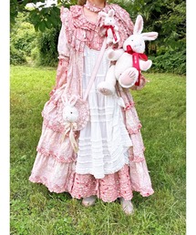ピンクハウス花柄コットンロングワンピース 半袖 PINK HOUSE #spc ピンクハウス PINKHOUSE ワンピース オレンジ