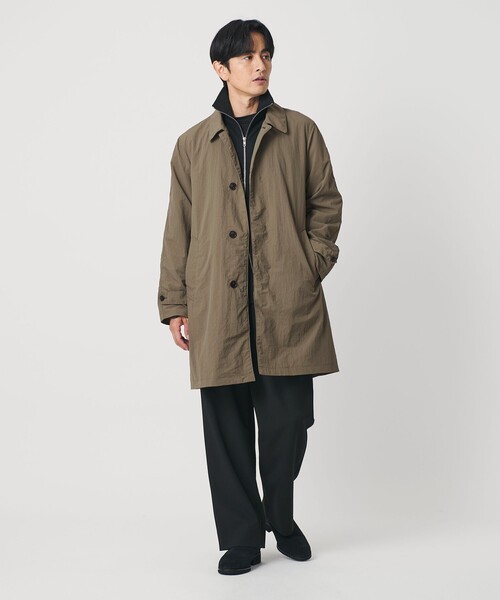 PERTEX ナイロン バルマカーン コート 撥水機能（ステンカラーコート