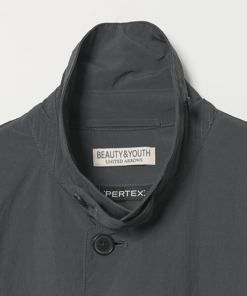 BEAUTY&YOUTH UNITED ARROWS（ビューティーアンドユースユナイテッドアローズ）の「PERTEX ナイロン バルマカーン コート 撥水機能（ステンカラーコート・メンズ・ダークグレー/ベージュ/ブラック・S/XL/L/M）」の11枚目の写真