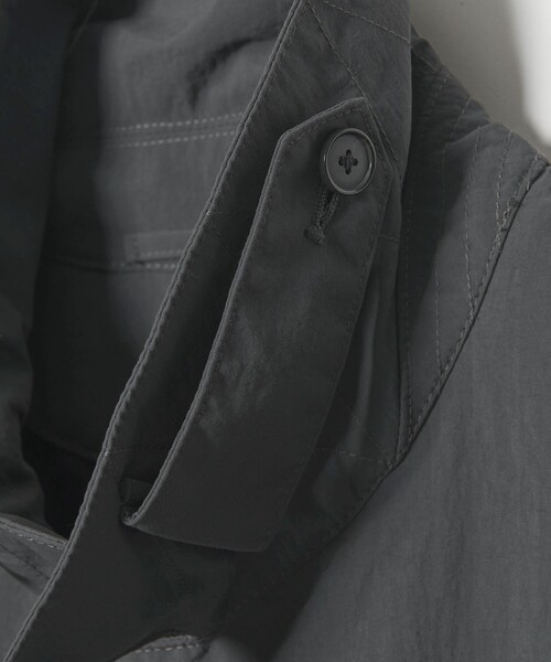 BEAUTY&YOUTH UNITED ARROWS（ビューティーアンドユースユナイテッドアローズ）の「PERTEX ナイロン バルマカーン コート 撥水機能（ステンカラーコート・メンズ・ダークグレー/ベージュ/ブラック・S/XL/L/M）」の12枚目の写真
