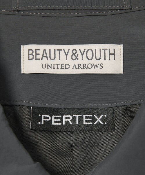 BEAUTY&YOUTH UNITED ARROWS（ビューティーアンドユースユナイテッドアローズ）の「PERTEX ナイロン バルマカーン コート 撥水機能（ステンカラーコート・メンズ・ダークグレー/ベージュ/ブラック・S/XL/L/M）」の18枚目の写真