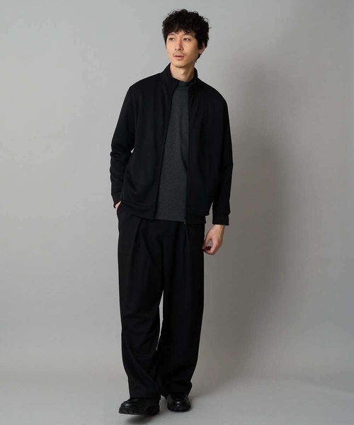 a.v.v（アーヴェヴェ）の「【イージーケア/毛玉になりにくい】アゼダブルフェイススタンドカラーカーディガン【ストレッチ/洗濯機で洗える】（カーディガン/ボレロ・メンズ・ライトグレー/ブラック・46/48/50）」の20枚目の写真