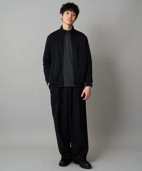 a.v.v（アーヴェヴェ）の「【イージーケア/毛玉になりにくい】アゼダブルフェイススタンドカラーカーディガン【ストレッチ/洗濯機で洗える】（カーディガン/ボレロ・メンズ・ライトグレー/ブラック・46/48/50）」の21枚目の写真