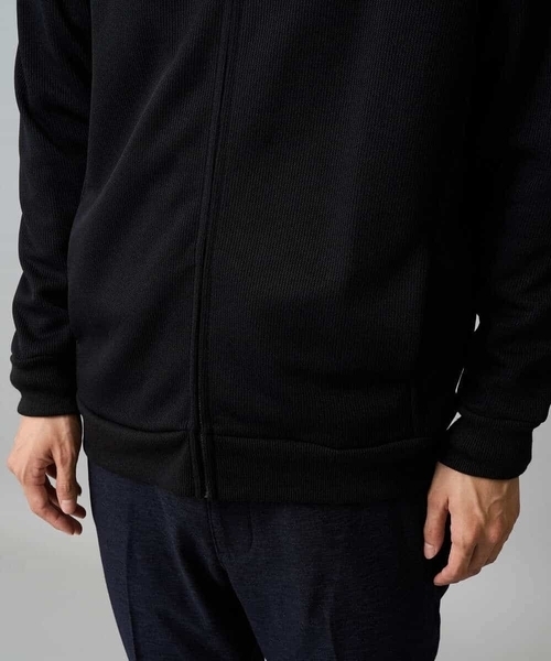 a.v.v（アーヴェヴェ）の「【イージーケア/毛玉になりにくい】アゼダブルフェイススタンドカラーカーディガン【ストレッチ/洗濯機で洗える】（カーディガン/ボレロ・メンズ・ライトグレー/ブラック・46/48/50）」の8枚目の写真