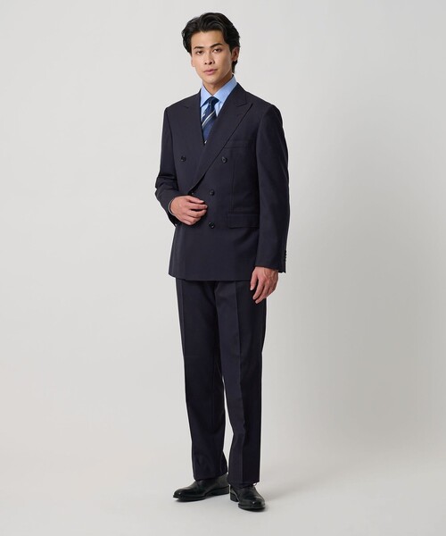 セール】サージ ダブル 6ボタン コンフォートスーツ＜A DAY IN THE