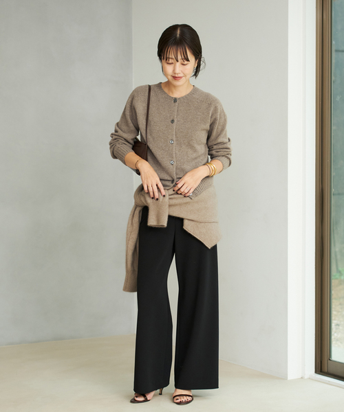 plage（プラージュ）の「《追加》Bias Relax パンツ 6（その他パンツ・レディース・ブラック/ベージュ/ブラウン・38/36/34）」の22枚目の写真