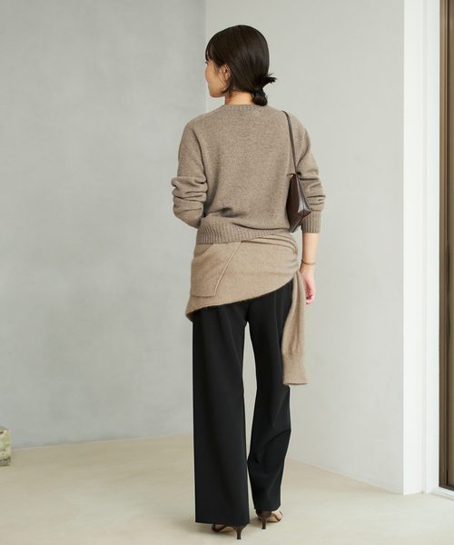 plage（プラージュ）の「《追加》Bias Relax パンツ 6（その他パンツ・レディース・ブラック/ベージュ/ブラウン・38/36/34）」の21枚目の写真