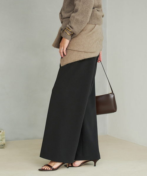 plage（プラージュ）の「《追加》Bias Relax パンツ 6（その他パンツ・レディース・ブラック/ベージュ/ブラウン・38/36/34）」の19枚目の写真