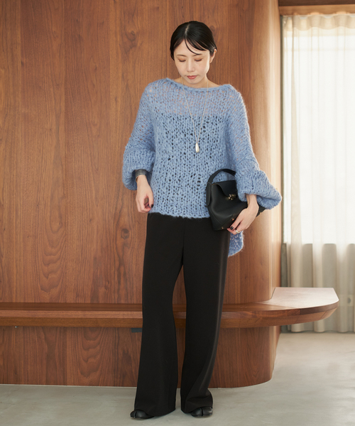 plage（プラージュ）の「《追加》Bias Relax パンツ 6（その他パンツ・レディース・ブラック/ベージュ/ブラウン・38/36/34）」の14枚目の写真