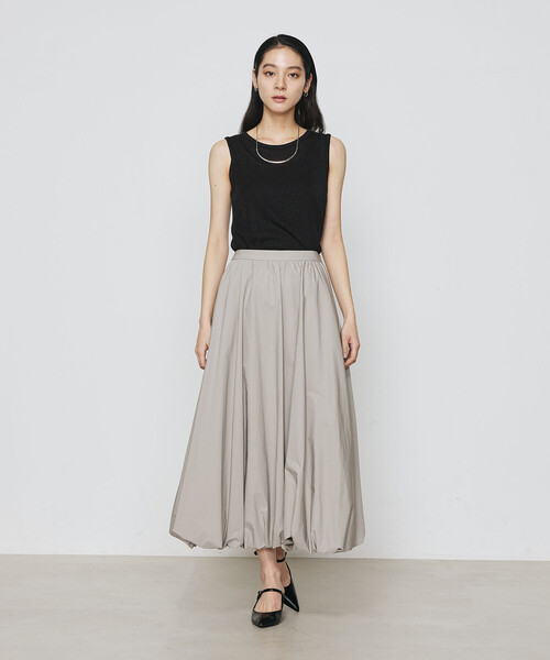 Gabardine K.T（ギャバジンケーティー）の「ラメテレコ タンクトップ（タンクトップ・レディース・ライトグレー/ライトベージュ/サックスブルー・9号/11号）」の10枚目の写真
