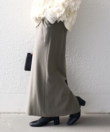 SHIPS any:〈手洗い可能〉フラワー メッシュ レース タック セミフレア