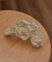 TONE SELECT GOODS | 【resonance】シンプル サテン フリルデザイン バンスクリップ(バレッタ/ヘアクリップ)