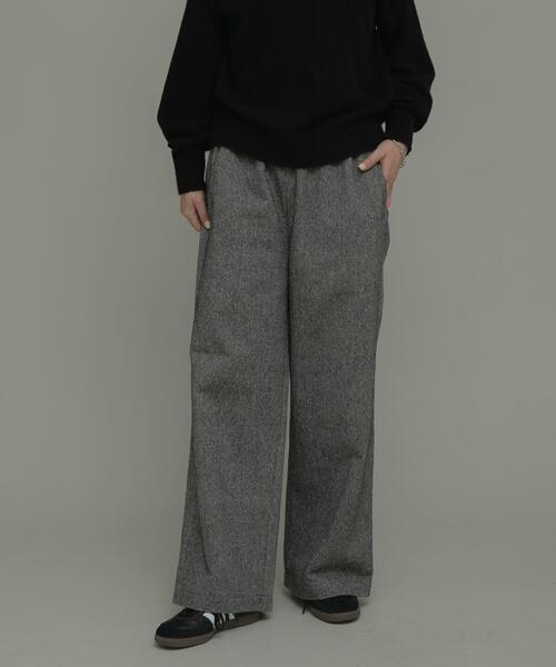 URBAN RESEARCH Sonny Label（アーバンリサーチサニーレーベル）の「『WEB限定』ツイードイージーパンツ（その他パンツ・レディース・ブラック/グレー・38/36）」の22枚目の写真