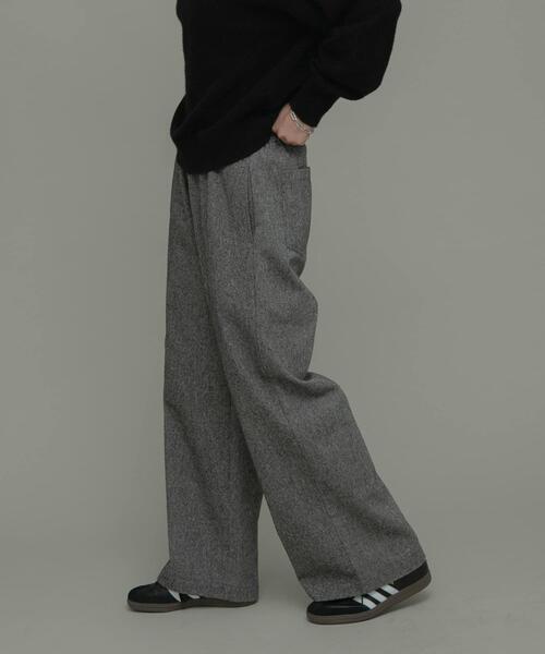 URBAN RESEARCH Sonny Label(アーバンリサーチサニーレーベル)の「『WEB限定』ツイードイージーパンツ(その他パンツ・レディース・ブラック/グレー・38/36)」の20枚目の写真