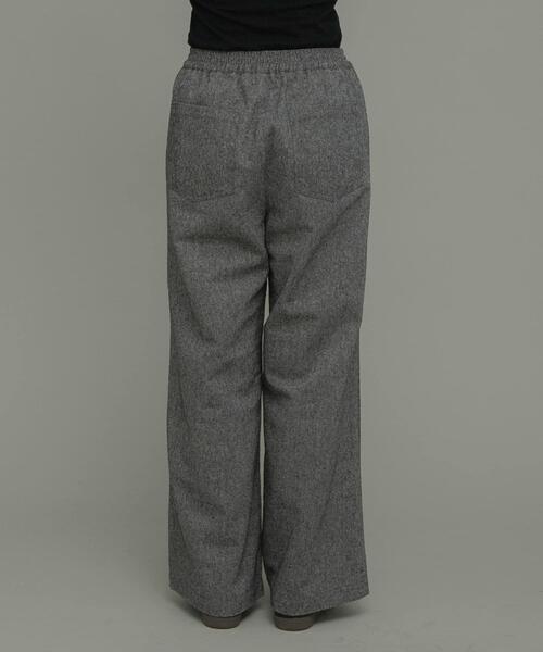 URBAN RESEARCH Sonny Label（アーバンリサーチサニーレーベル）の「『WEB限定』ツイードイージーパンツ（その他パンツ・レディース・ブラック/グレー・38/36）」の3枚目の写真